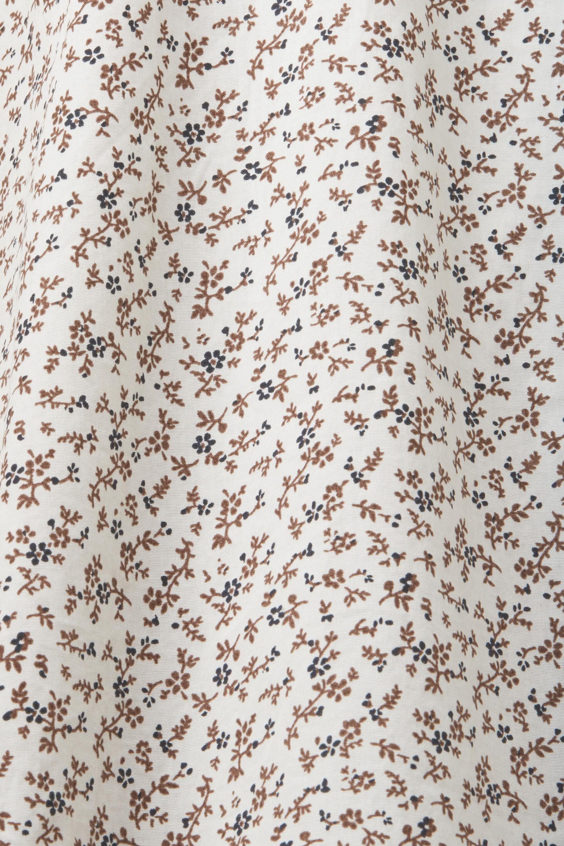 Chemise en coton à motif de coupe Slim Fit