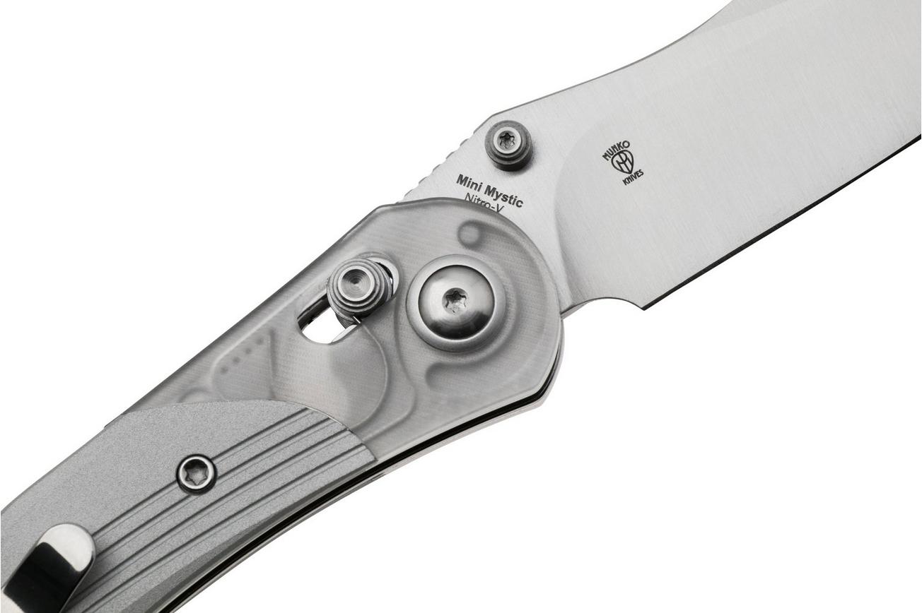 Kizer Vanguard Mini Mystic V3636A1 Satin Nitro-V, Acrylic/Aluminum zakmes, Paul Munko design