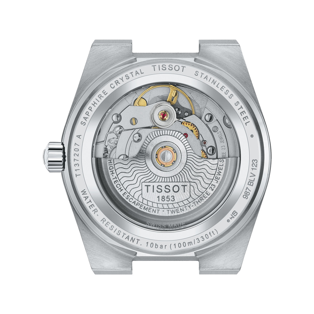 Montre TISSOT T-classic homme automatique, bracelet acier inoxydable
