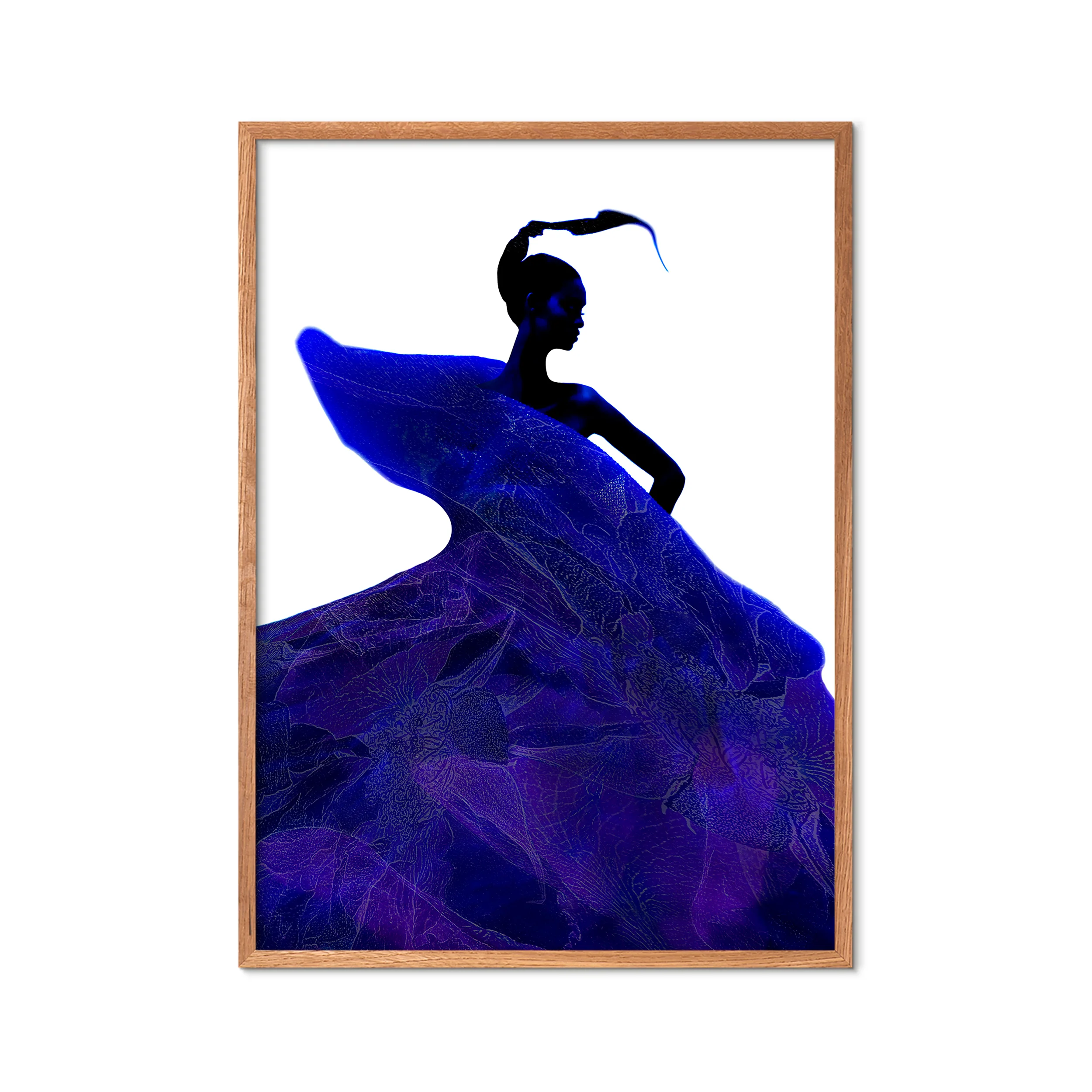 Poster & Frame  Peter Sebastian Black In Blue plakat - 30x40 cm.