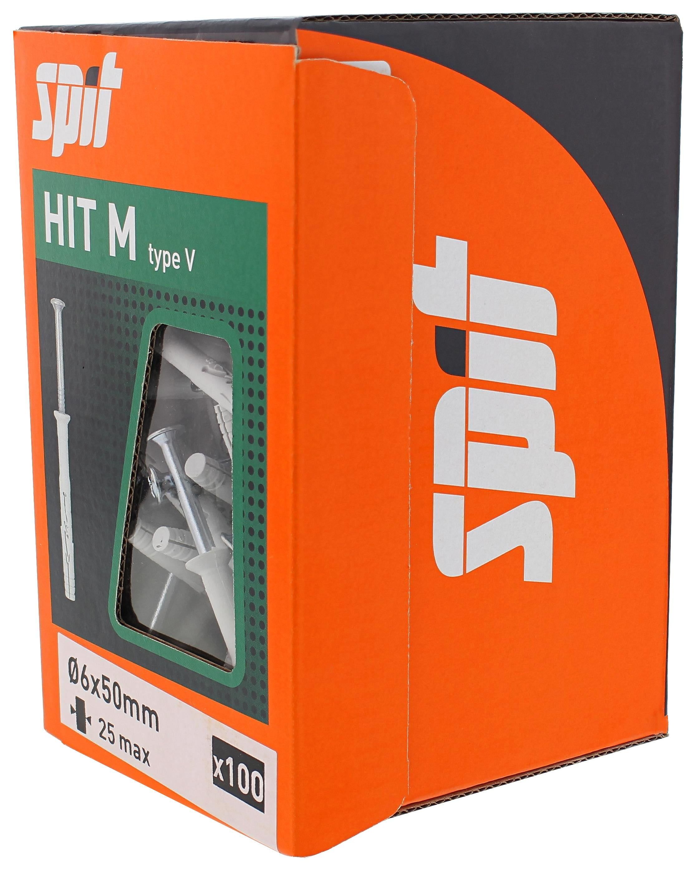 Spit Hit m Slagplug 6x50/25 verzonken kop - 050131