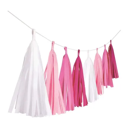 amscan Fransengirlande Hot Pink 304 cm