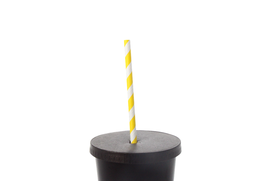 Papieren rietjes kleurenmix 230x6mm FSC®Mix BIO
