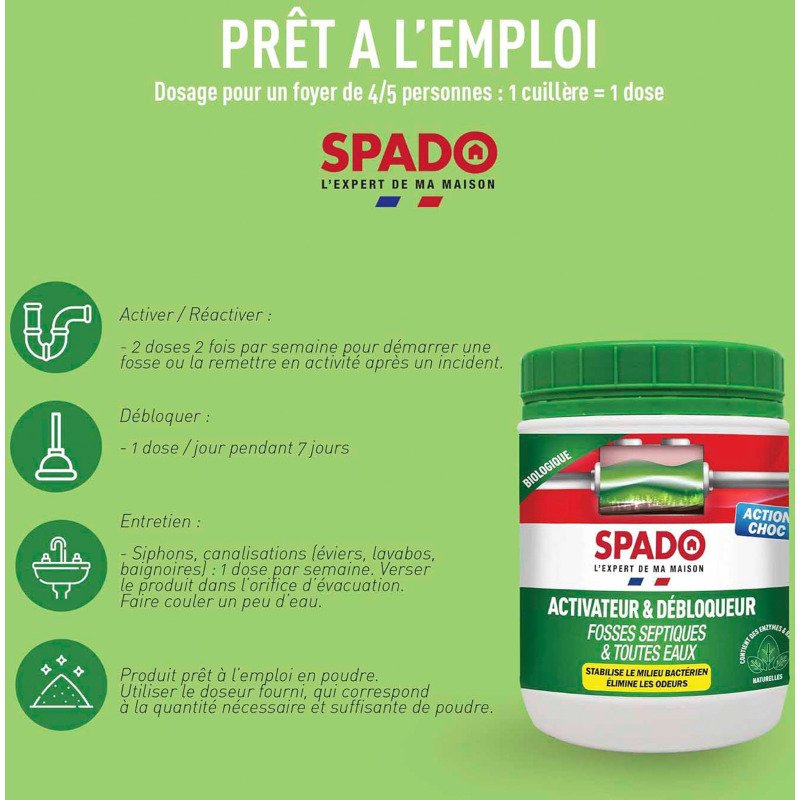 Activateur fosses septiques biologique 24 doses
