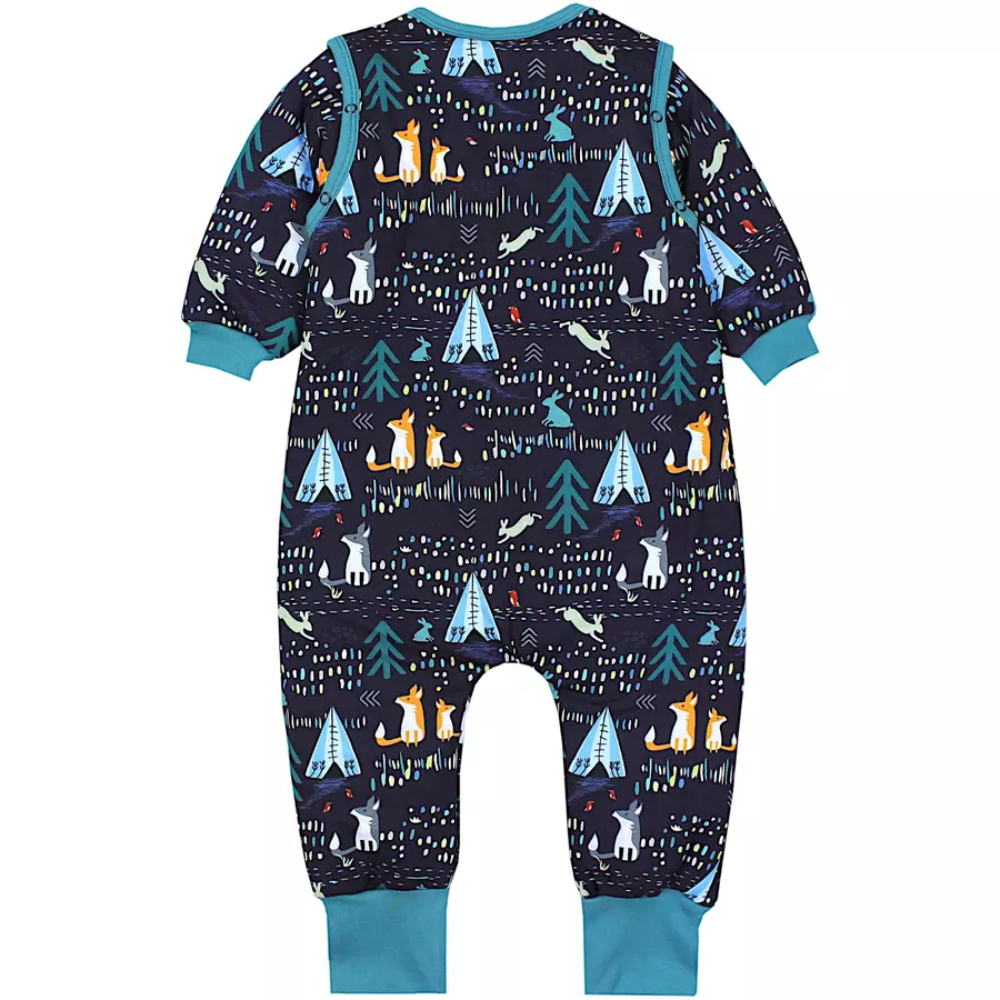TupTam Baby Schlafsack mit Beinen und Ärmel Winter blau Modell 3