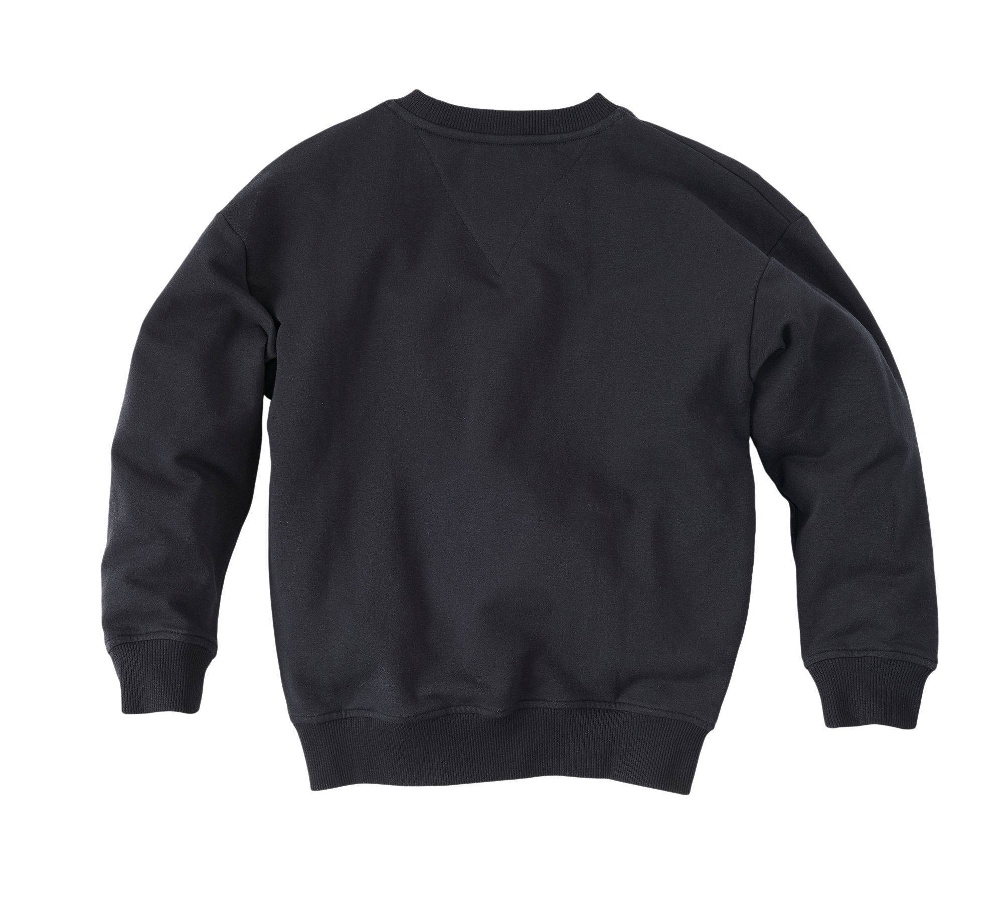 Z8 sweater met printopdruk Levijn donkerblauw