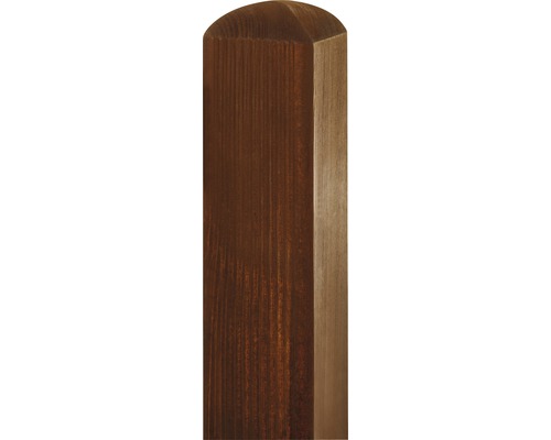 Konsta geschaafde paal 9 x 9 x 100 cm bruin