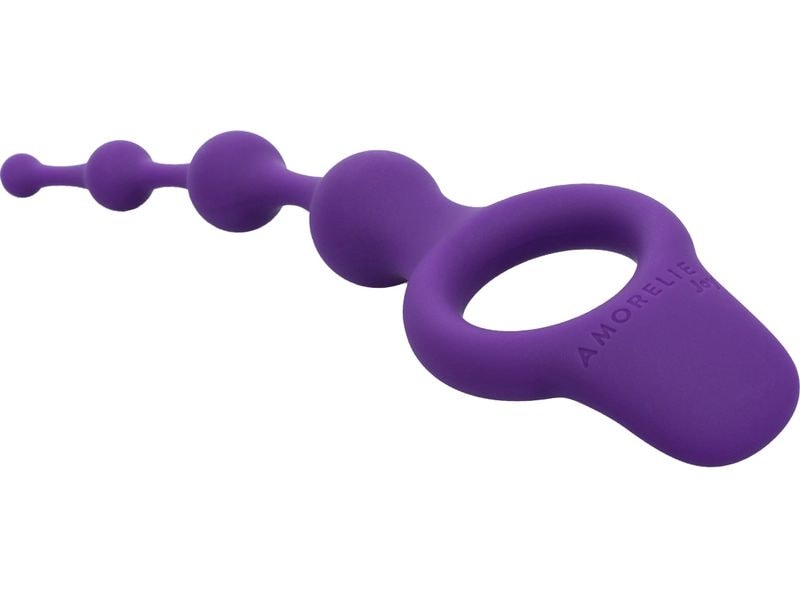 Amorelie Analkette Glare Violett Analkette mit ergonomischem Griff für Sicherheit