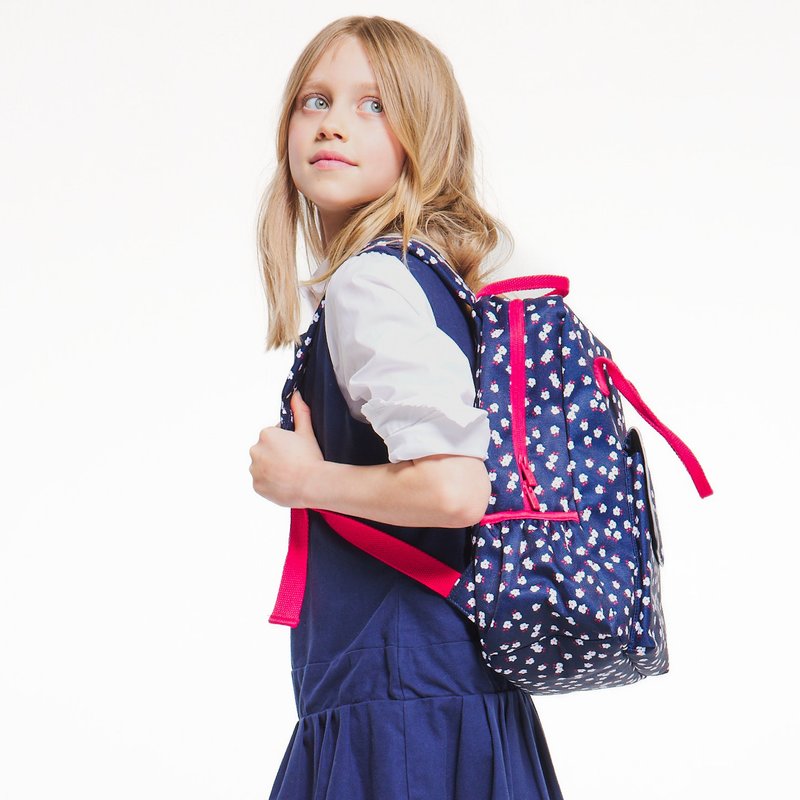 Sac à dos déperlant spécial rentrée des classes bleu fille