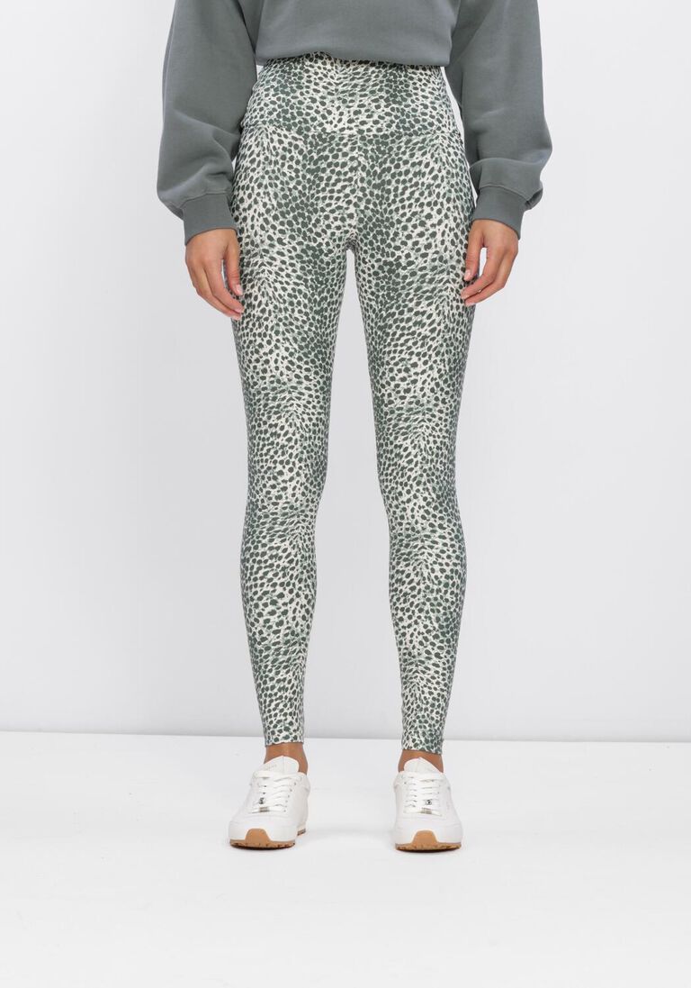 groene deblon sports broeken classic leggings high waistband 2