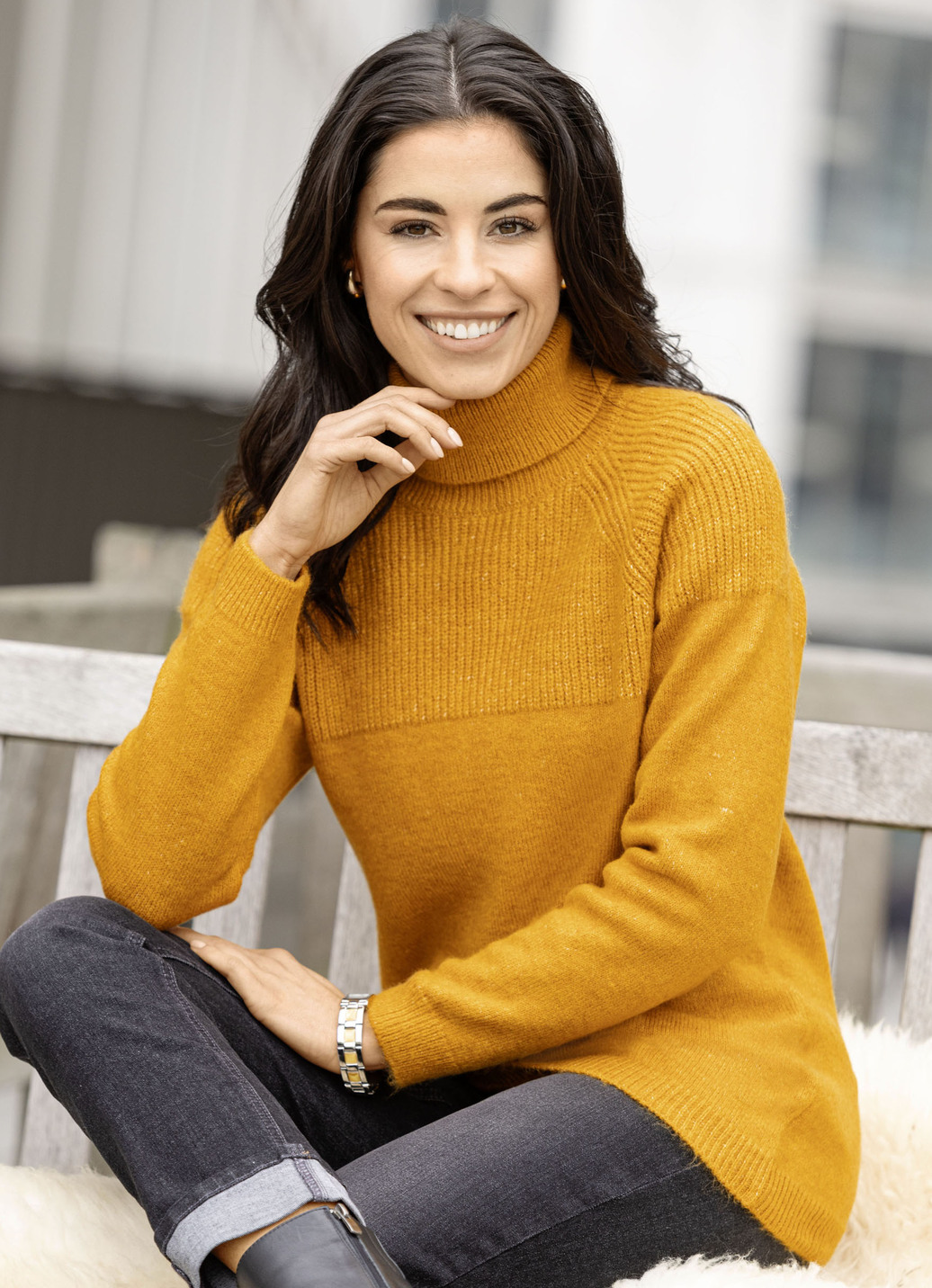 Pullover in Strickmix