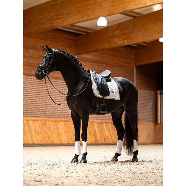 Zadeldek Equestrian Stockholm Modern White Sand Dressuur Wit-beige