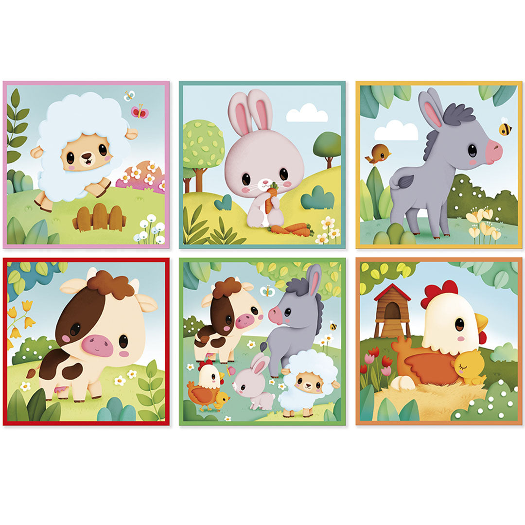 Janod blokkenpuzzel dieren - 9 st