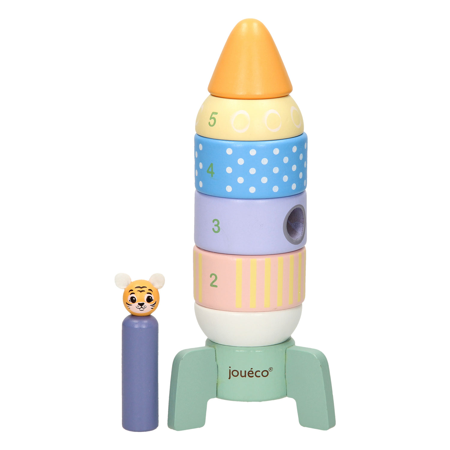 Joueco Houten Stapel Raket