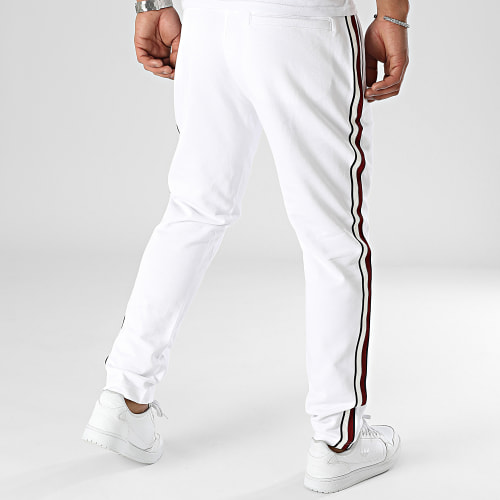 Pantalon Jogging A Bandes Global Stripe Tape 0030 Blanc