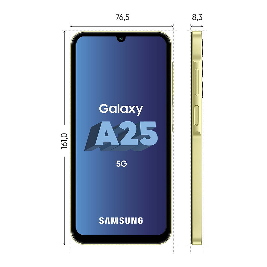 Samsung Galaxy A25 5G (Jaune) - 128 Go