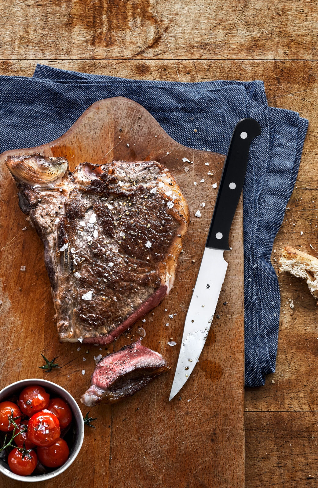 WMF Steakmesser-Set KANSAS 6-teilig schwarz