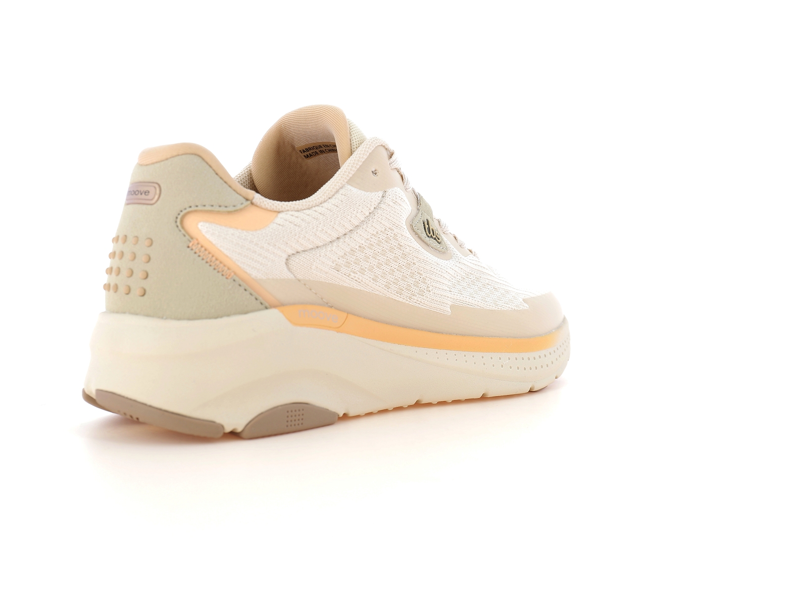 Tbs-EASYFLY Matières combinées Beige Orange