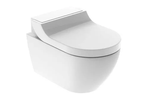 Geberit AquaClean Tuma Comfort - douchetoilet væghængt: WC-skål: hvid / KeraTect