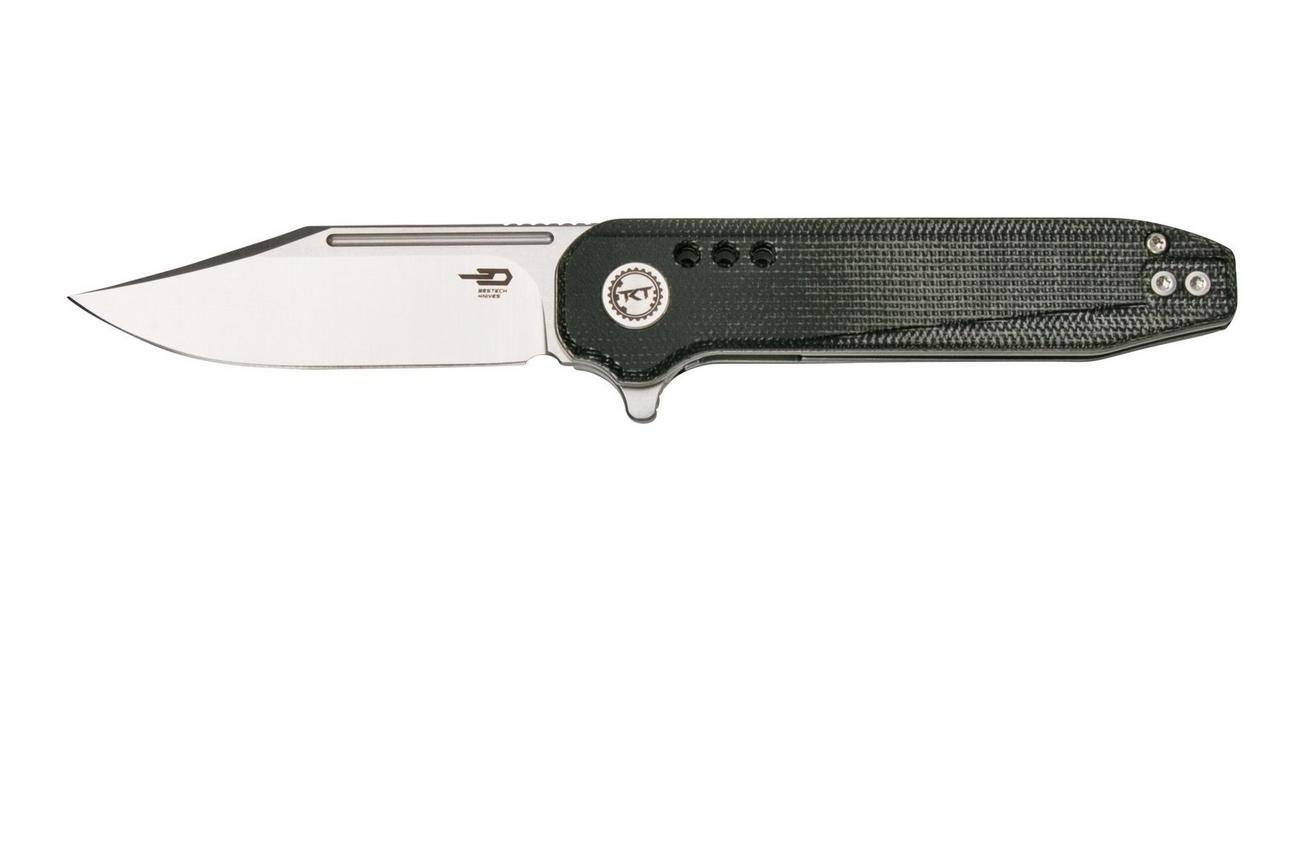 Bestech Syntax BG41D Stonewashed, Black Micarta zakmes
