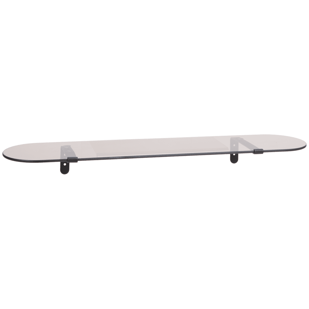 Glazen wandplank 59 x 13,5 x 6 cm | diverse kleuren