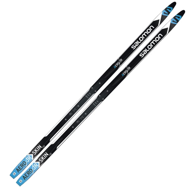 Ski de fond SALOMON AERO JUNIOR SKIN BLACK/BLUE/WHITE