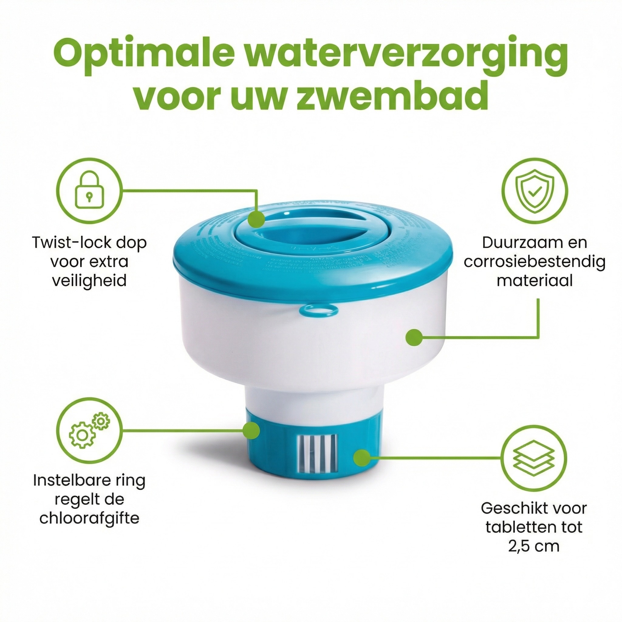 Intex ø17,8 cm chloordrijver