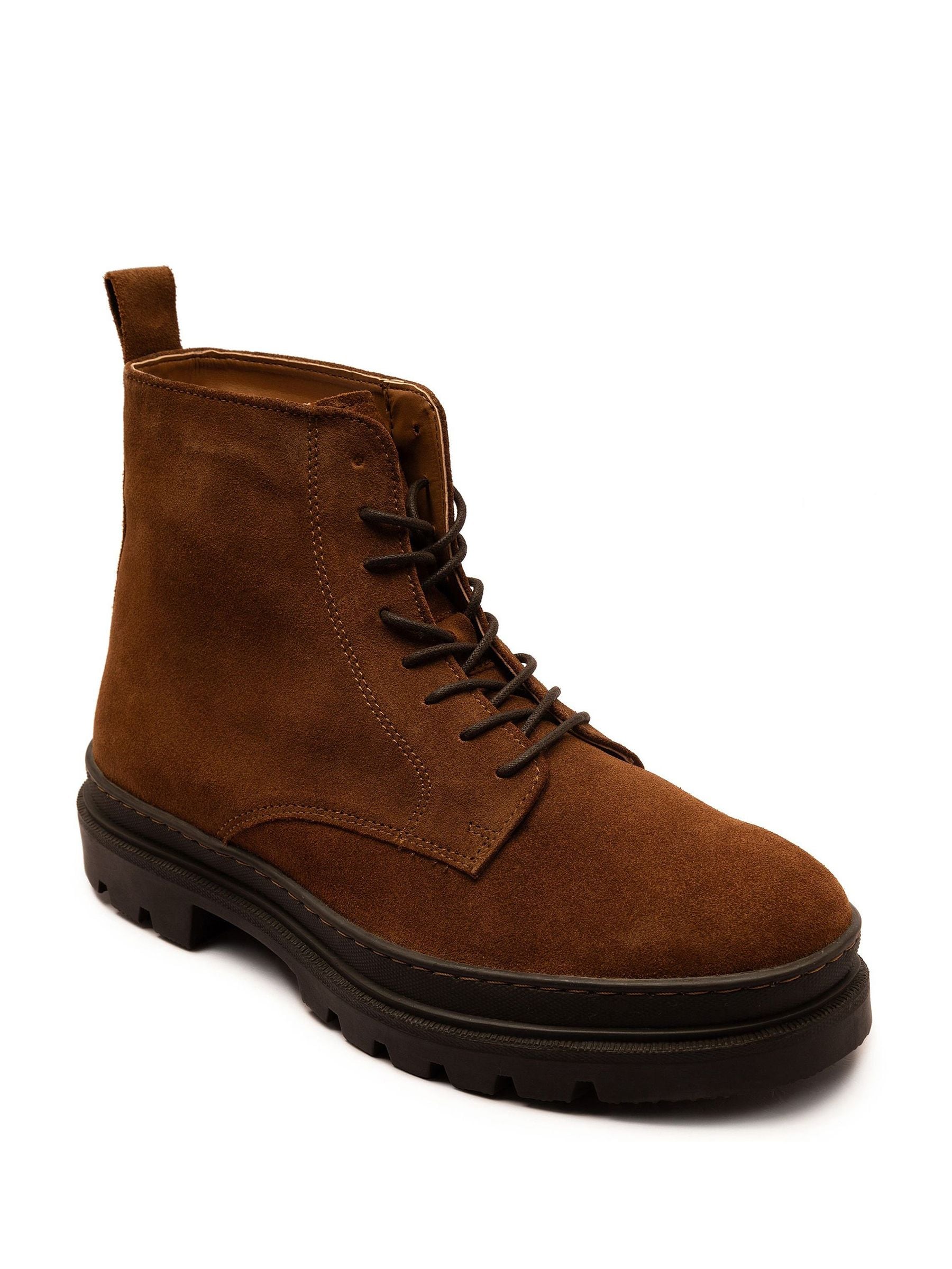 Off The Hook Blake Suede Leather Lace-Up Boots