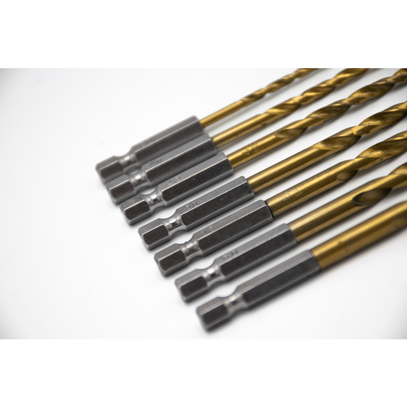 Labor HSS Spiraalboren Tin Coated Cassette 7-delig
