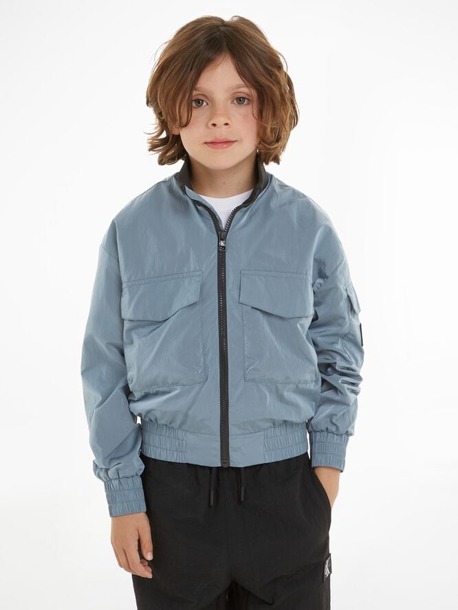Calvin Klein STRUCTURED NYLON ZIPPED BOMBER Cfq