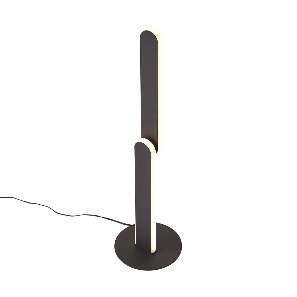 Design tafellamp zwart incl. LED 3-staps dimbaar - Gate