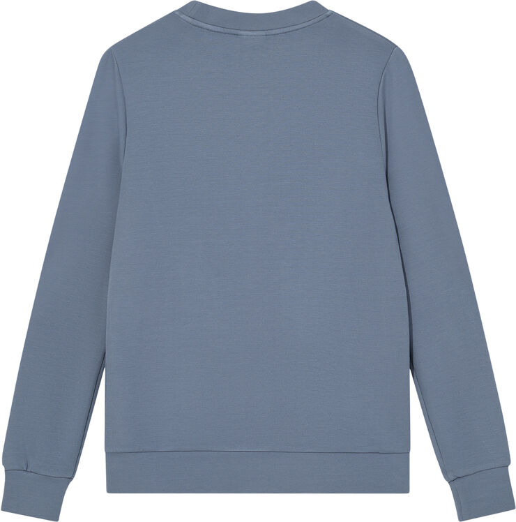 Mos Mosh Gallery MMGAbel Crew Neck Sweat Ocean blue
