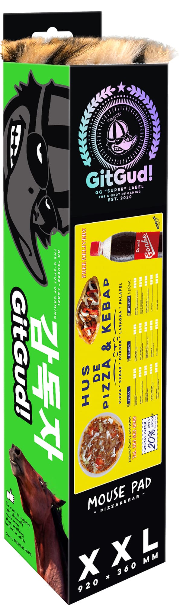 GitGud! Pizzakebab musemåtte