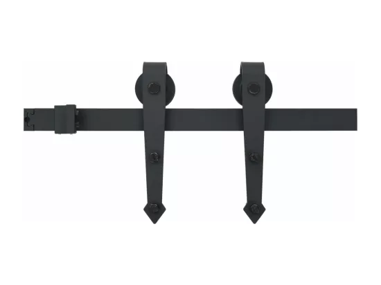 Porte coulissante avec kit de quincaillerie 90x210cm Pin massif