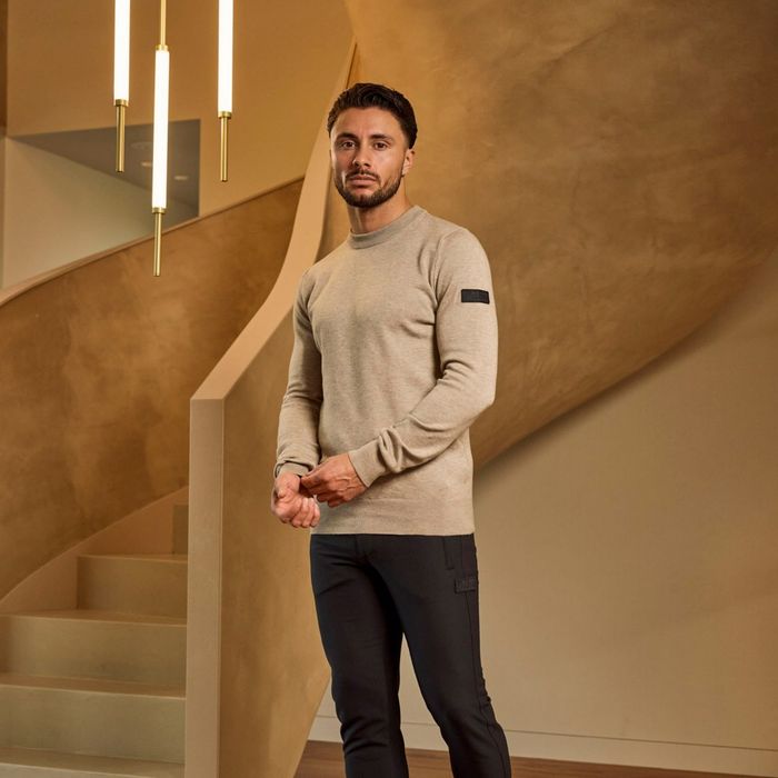 Malelions Knitted Crewneck Sweater Heren