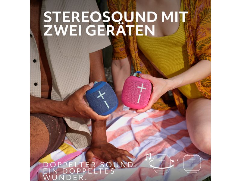 Ultimate Ears Bluetooth Speaker WonderBoom 4 Schwarz Wasserfester, kompakter Bluetooth-Lautsprecher mit bis zu 14 Stunden Akkulaufzeit