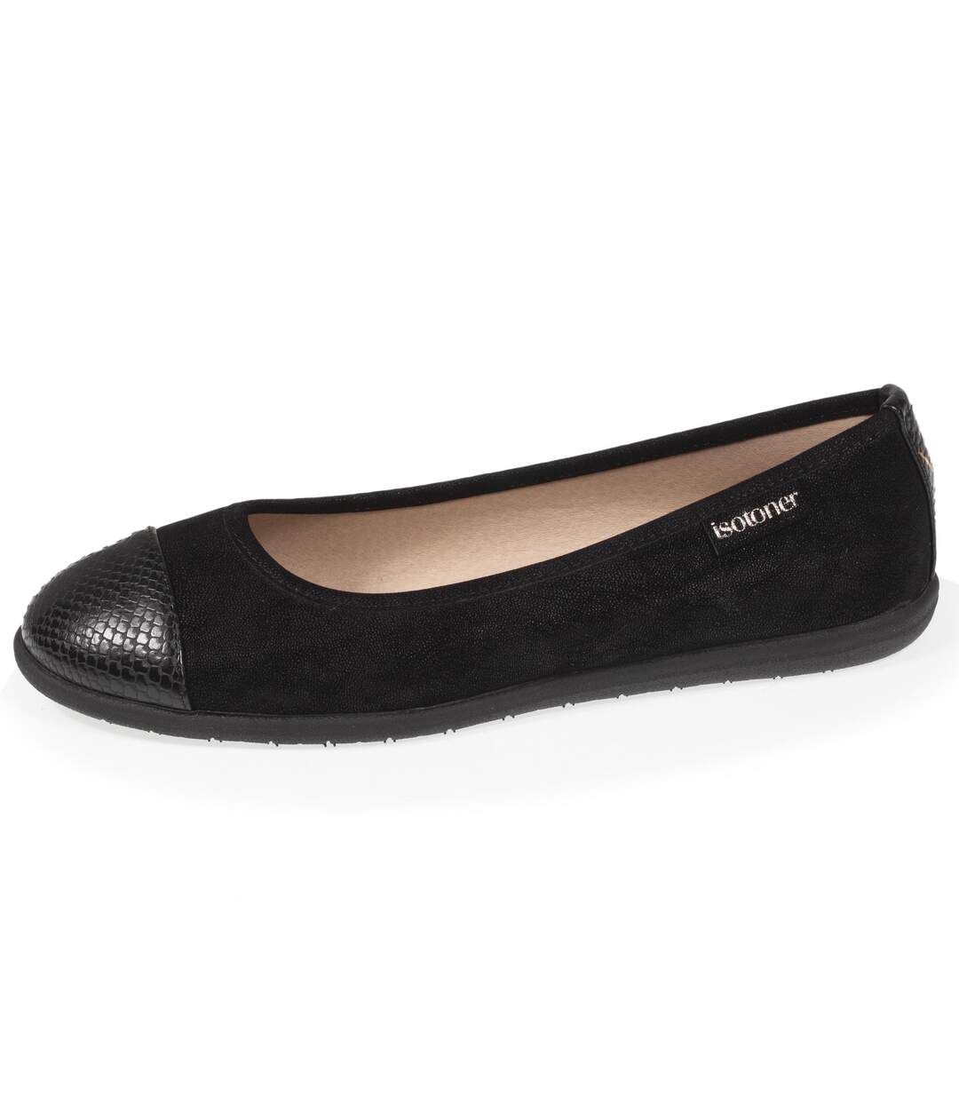 Isotoner Ballerines femme bi-matières