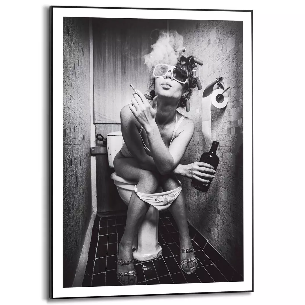 Wandbild 50 x 70 cm Toilet Pic