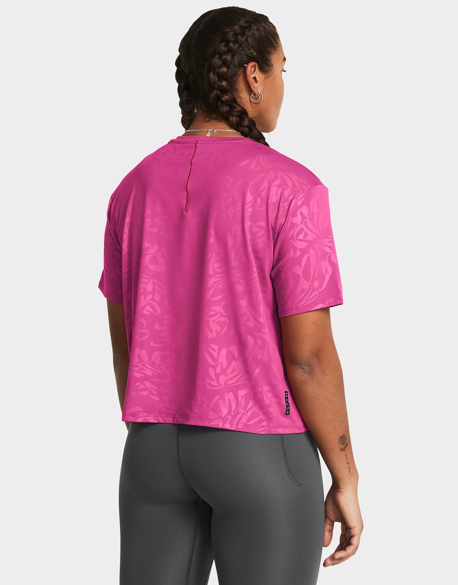 Under Armour Short-Sleeves Vanish Energy Emboss Crop SS