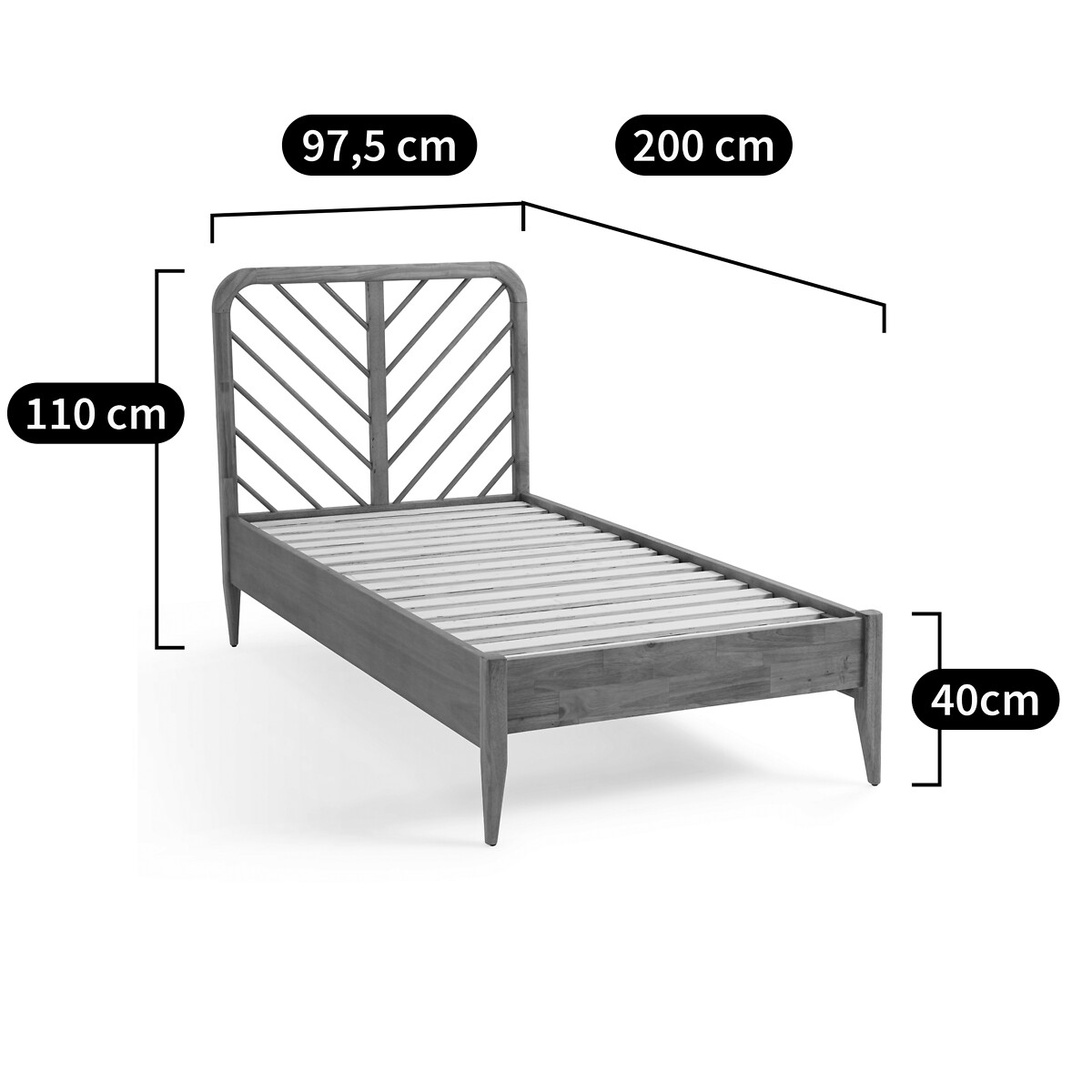 LA REDOUTE INTERIEURS<br>Cama infantil com base, Anda