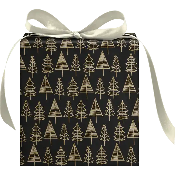 GRAPKT Geschenkpapier schwarz / weiß / gold