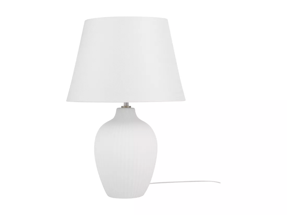 Lampe à poser FERGUS Céramique Blanc