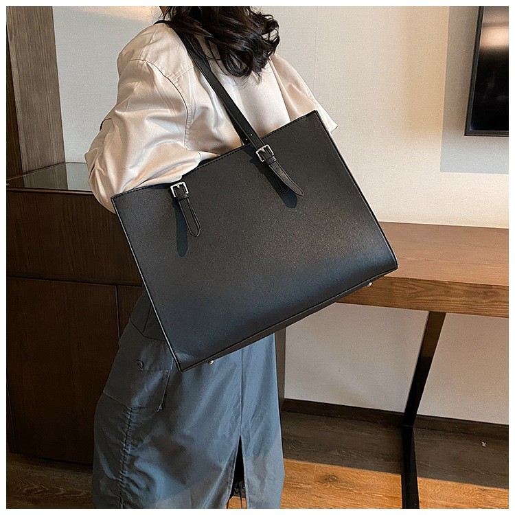 (42x32x13cm) Damen Leder Handtasche Fashion Shopper Umhängetasche mit Laptop Fach bis 15.6