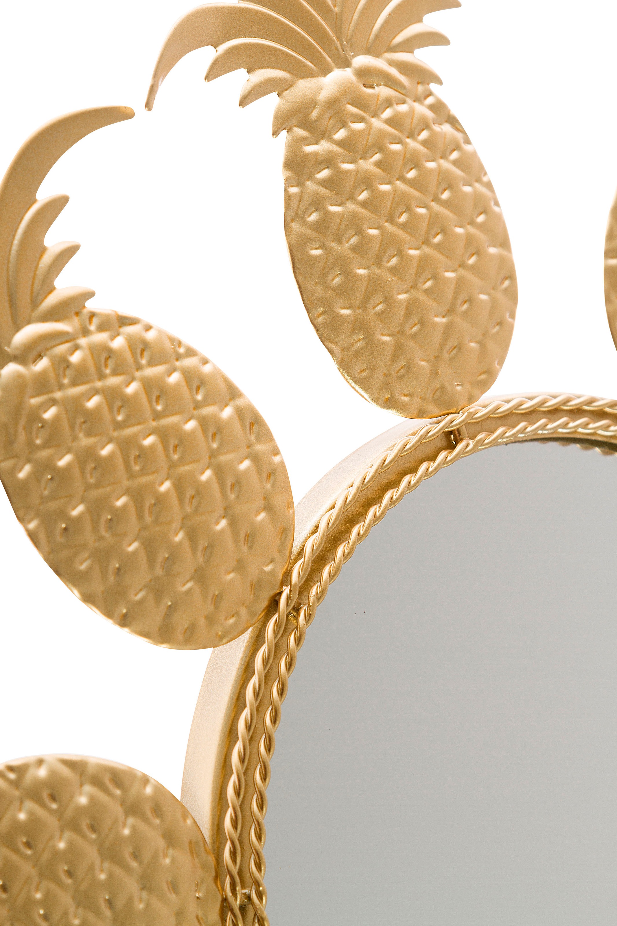 Myflair Möbel & Accessoires Dekospiegel »Annama« Wandspiegel, gold, Landhaus, rund, Rahmen aus Metall, Blütenform