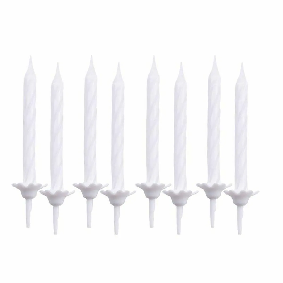 Paris Prix Bougies Anniversaire 24 pcs - Blanc