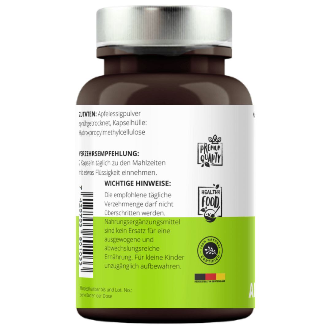 Apfelessig Kapseln hochdosiert - apple vinegar cidar von VitaminFuchs