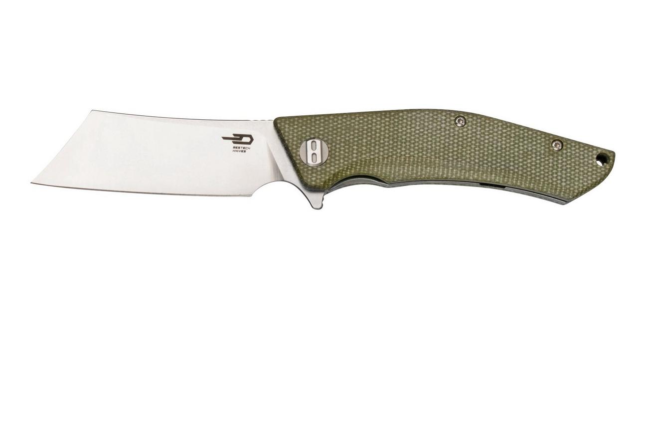Bestech Cubis BG42B Stonewashed & Satin, Beige Micarta, zakmes