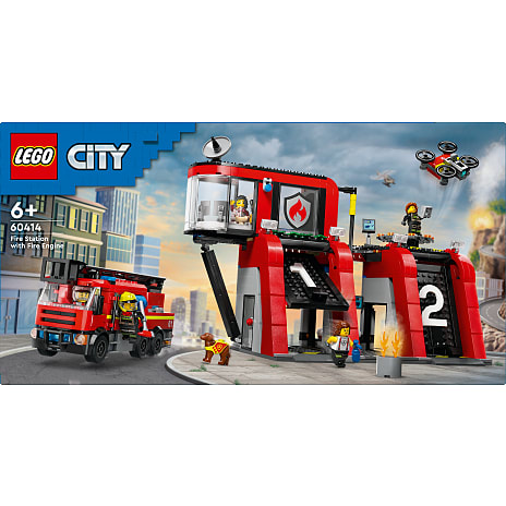 LEGO City Brandstation med brandbil 60414