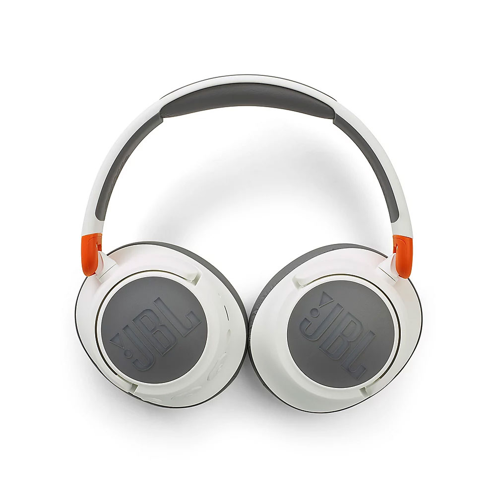 JR 460NC ANC Kinder Bluetooth 5.0 Kopfhörer Over-Ear 85dB Begrenzte Lautstärke (JBLJR460NCWHT) - Weiss / Grau