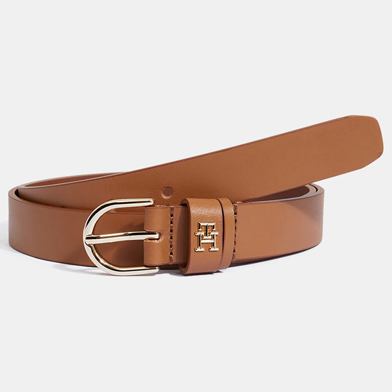 Tommy Hilfiger Ceinture en Cuir Timeless marron